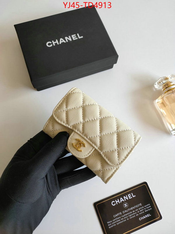 Chanel Bags(4A)-Wallet-,ID: TD4913,$: 45USD