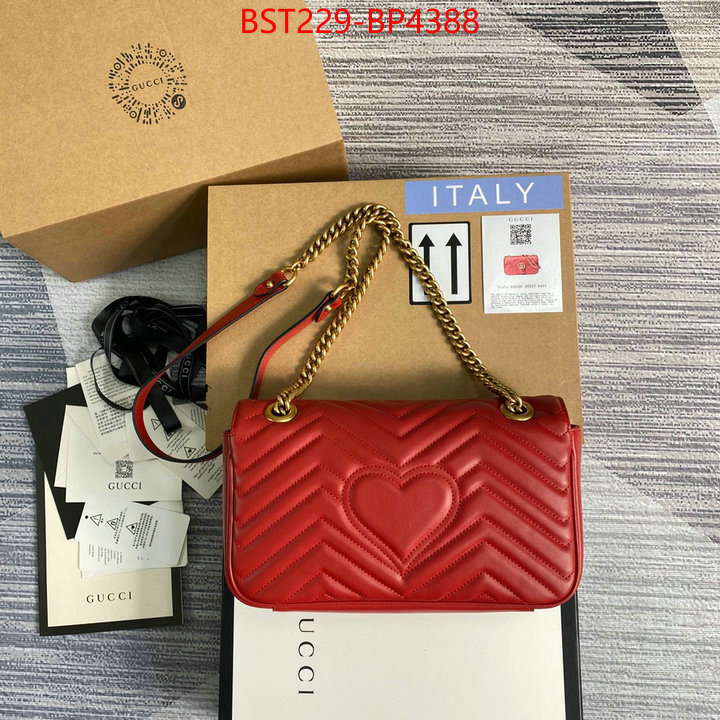 Gucci Bags(TOP)-Marmont,top fake designer ,ID: BP4388,$: 229USD