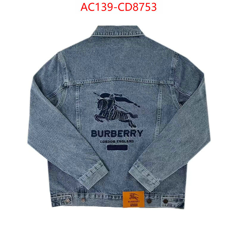 Clothing-Denim Jackets,mirror copy luxury , ID: CD8753,$: 139USD