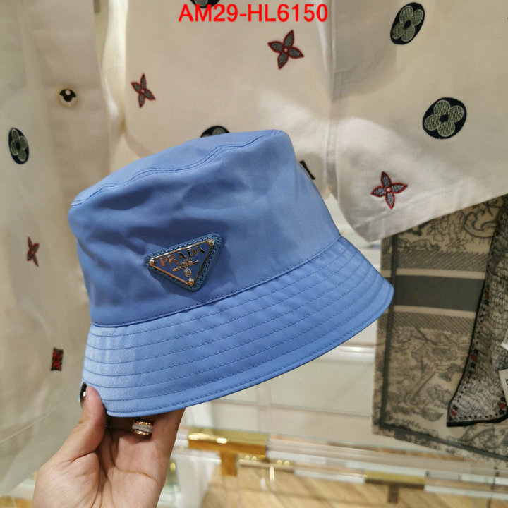 Cap (Hat)-Prada,high quality 1:1 replica , ID: HL6150,$: 29USD