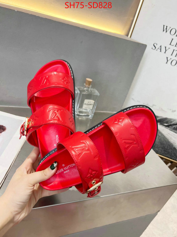 Women Shoes-LV,top perfect fake , ID: SD828,$: 75USD