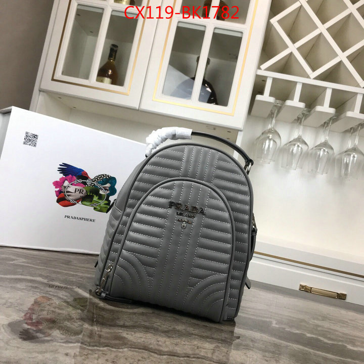 Prada Bags(4A)-Backpack-,buy best quality replica ,ID: BK1782,$:119USD