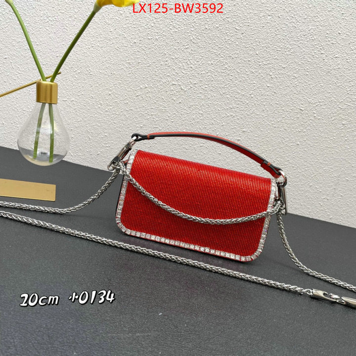 Valentino Bags(4A)-LOC-V Logo ,copy aaaaa ,ID: BW3592,$: 125USD