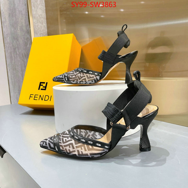 Women Shoes-Fendi,fashion replica , ID: SW3863,$: 99USD