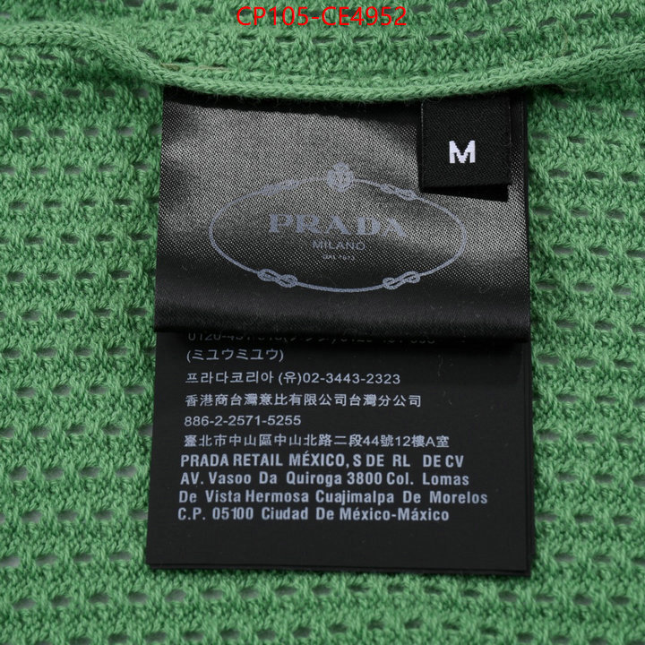 Clothing-Prada,can you buy knockoff , ID: CE4952,$: 105USD