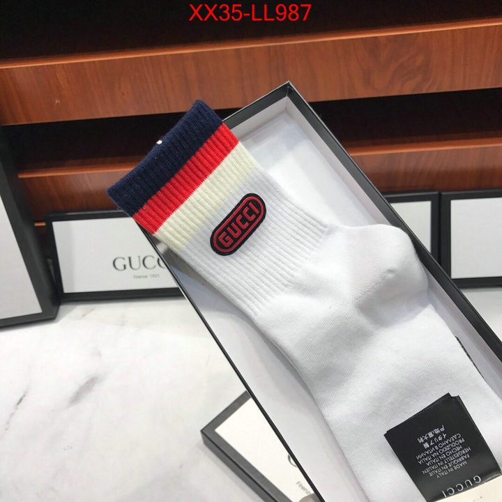 Sock-Gucci,replica aaaaa designer , ID: LL987,$:35USD
