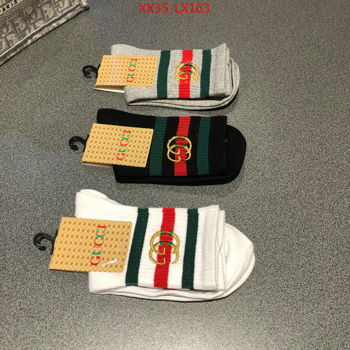 Sock-Gucci,wholesale imitation designer replicas , ID: LX163,$: 35USD