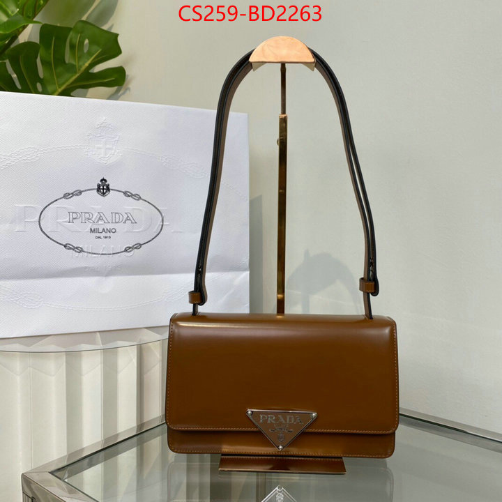 Prada Bags(TOP)-Diagonal-,ID: BD2263,$: 259USD