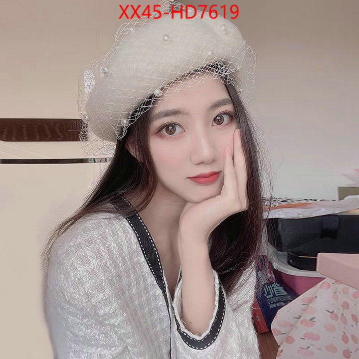 Cap (Hat)-Chanel,high quality replica designer , ID: HD7619,$: 45USD