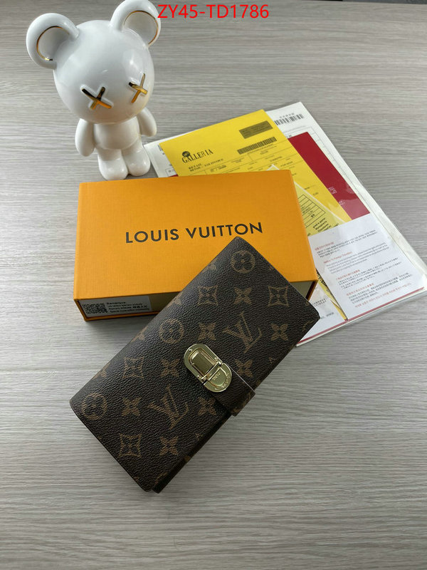 LV Bags(4A)-Wallet,ID: TD1786,$: 45USD