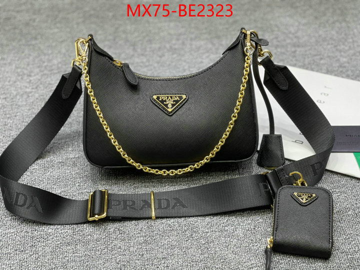 Prada Bags(4A)-Re-Edition 2005,the highest quality fake ,ID: BE2323,$: 75USD