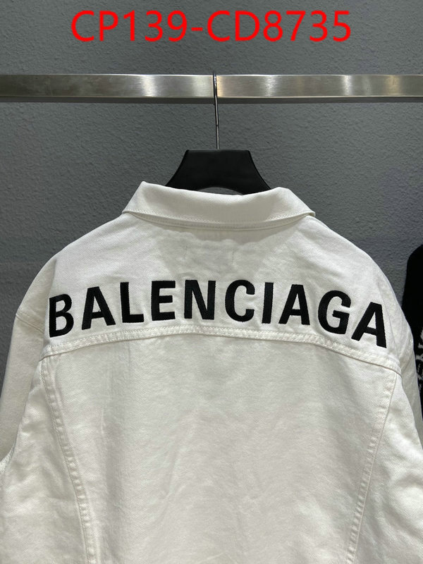 Clothing-Balenciaga,top sale , ID: CD8735,$: 139USD
