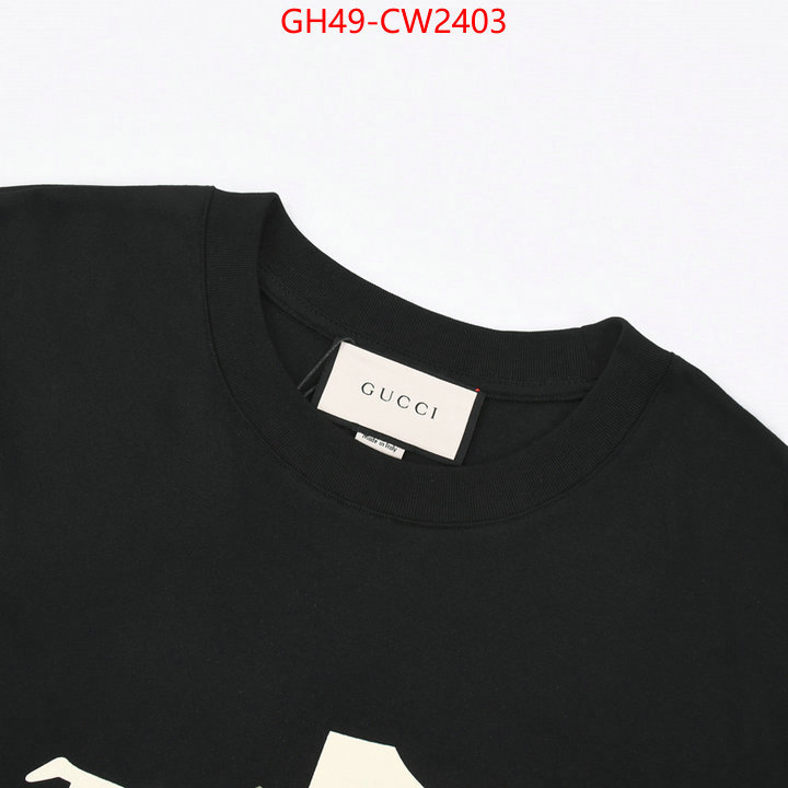 Clothing-Gucci,designer 7 star replica , ID: CW2403,$: 49USD