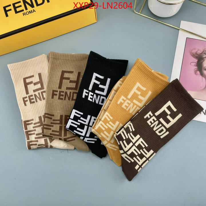 Sock-Fendi,shop the best high quality , ID: LN2604,$: 29USD