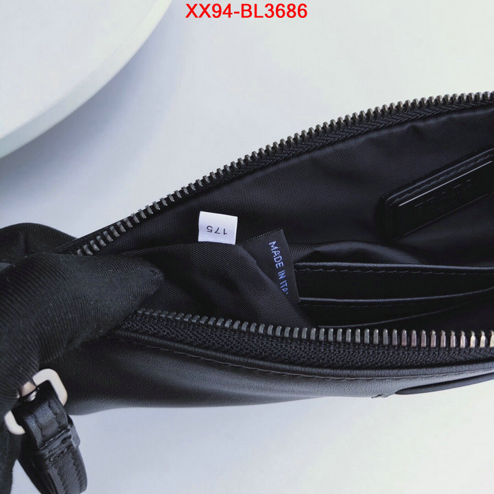 Prada Bags(TOP)-Clutch-,ID: BL3686,$: 94USD