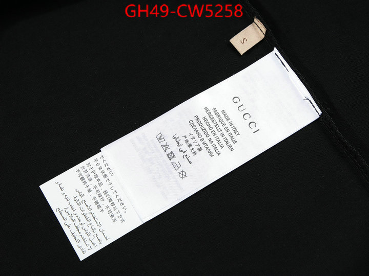 Clothing-Gucci,buy sell , ID: CW5258,$: 49USD