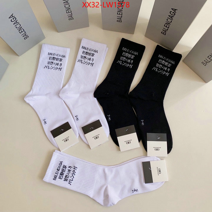 Sock-Balenciaga,luxury 7 star replica , ID: LW1578,$: 32USD