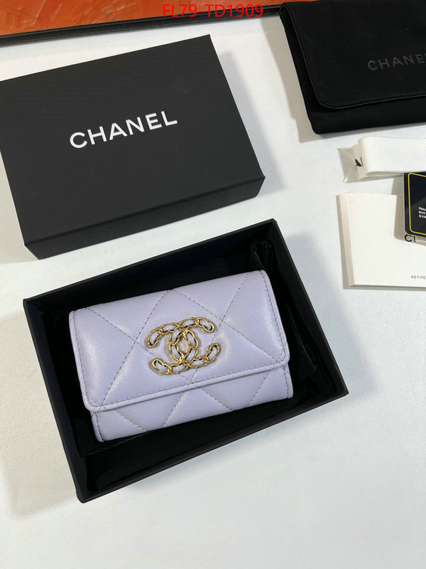 Chanel Bags(TOP)-Wallet-,ID: TD1909,$: 79USD