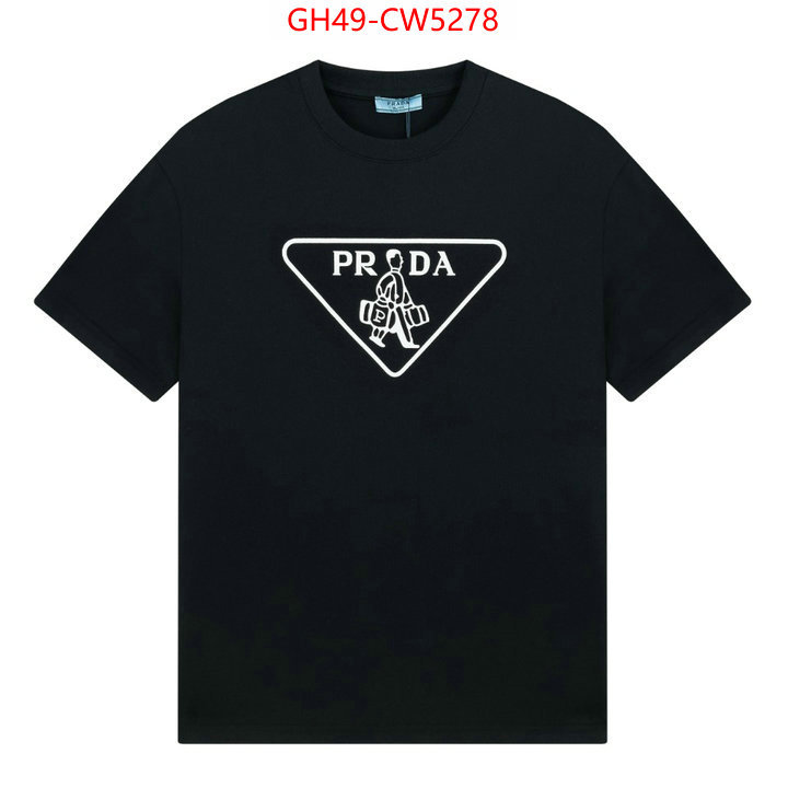 Clothing-Prada,high quality replica , ID: CW5278,$: 49USD