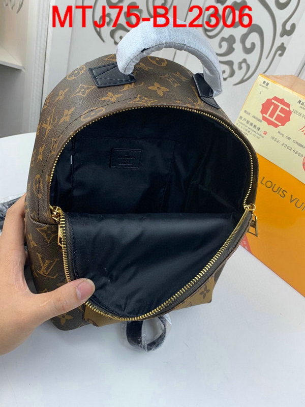 LV Bags(4A)-Backpack-,ID：BL2306,$:75USD