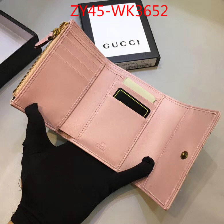 Gucci Bags(4A)-Wallet-,ID: WK3652,$:45USD