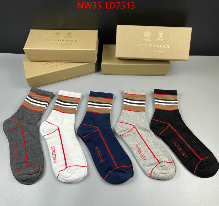 Sock-Burberry,replica sale online , ID: LD7513,$: 35USD