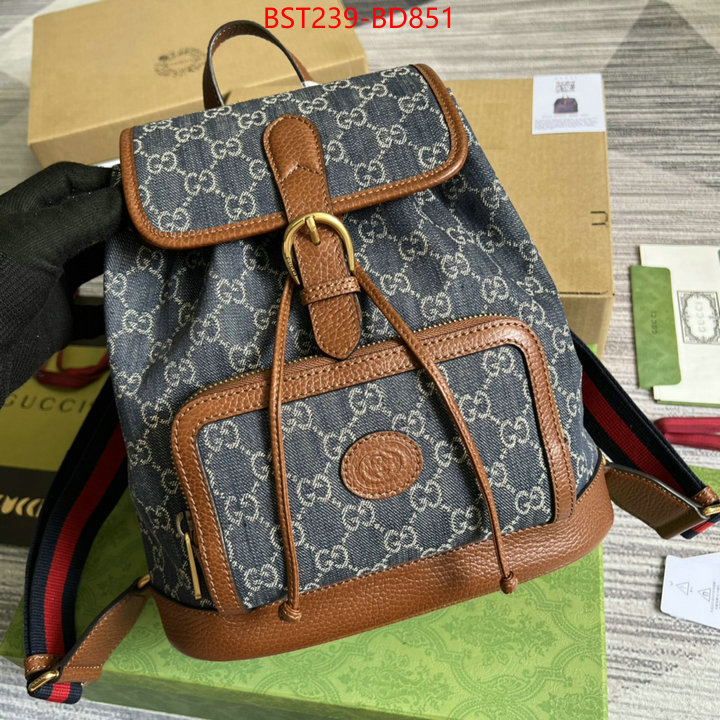 Gucci Bags(TOP)-Backpack-,top quality replica ,ID: BD851,$: 239USD