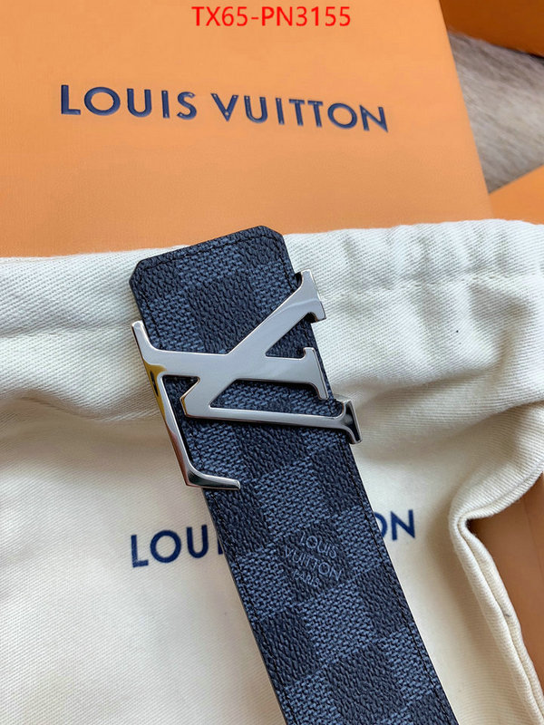 Belts-LV,shop the best high authentic quality replica , ID: PN3155,$: 65USD