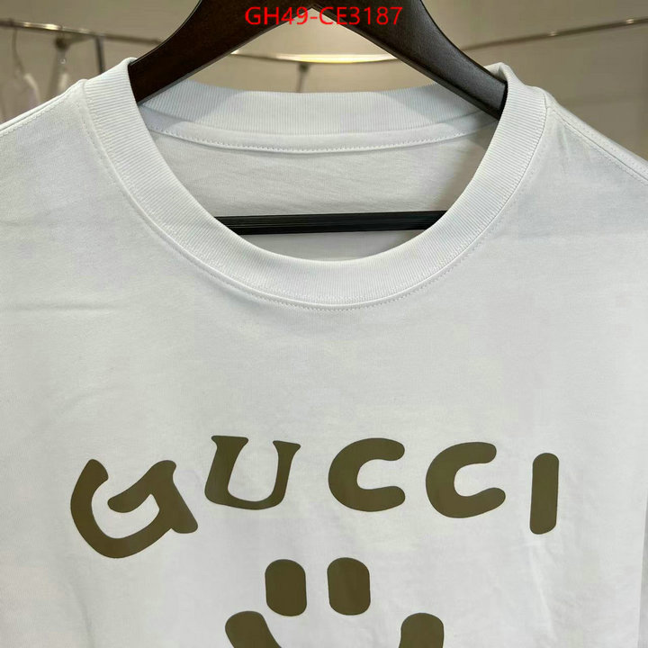 Clothing-Gucci,where should i buy to receive , ID: CE3187,$: 49USD