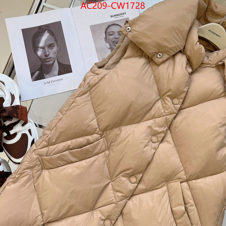 Down jacket Women-Burberry,what's the best to buy replica , ID: CW1728,$: 209USD