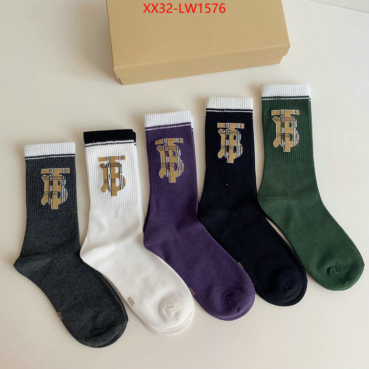 Sock-Burberry,best aaaaa , ID: LW1576,$: 32USD