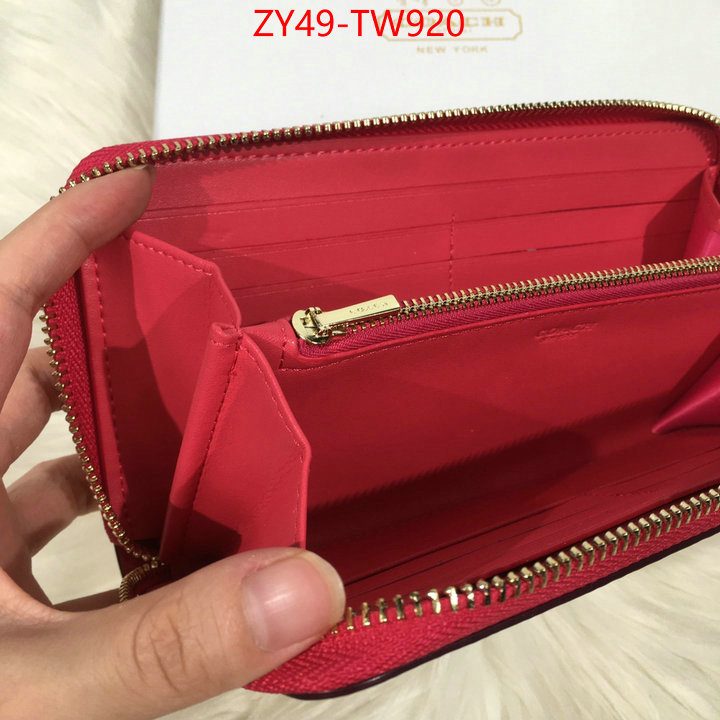 Coach Bags(4A)-Wallet,high quality online ,ID: TW920,$: 49USD