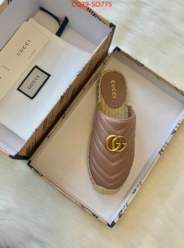 Women Shoes-Gucci,top fake designer , ID: SO775,$: 79USD