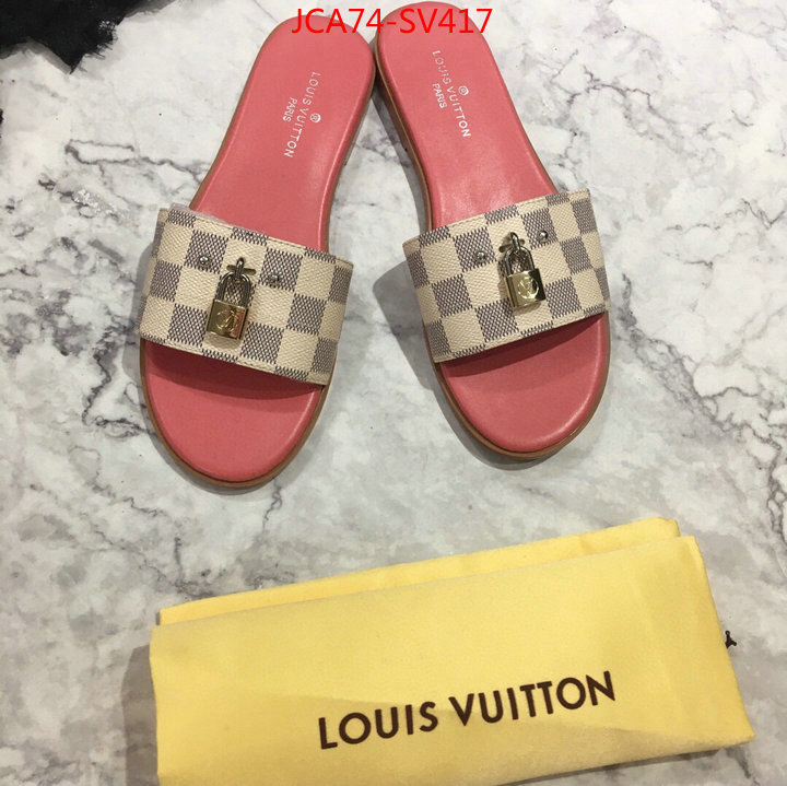 Women Shoes-LV,what 1:1 replica , ID: SV417,$:74USD