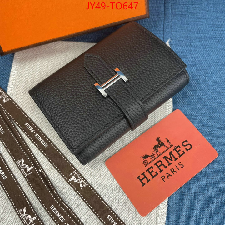 Hermes Bags(4A)-Wallet-,replica 1:1 high quality ,ID: TO647,$: 49USD