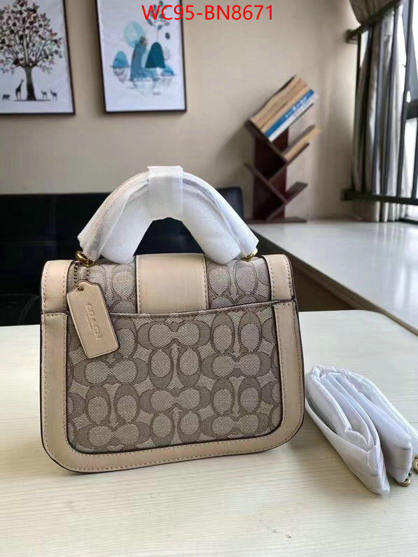 Coach Bags(4A)-Diagonal,replica aaaaa+ designer ,ID: BN8671,$: 95USD