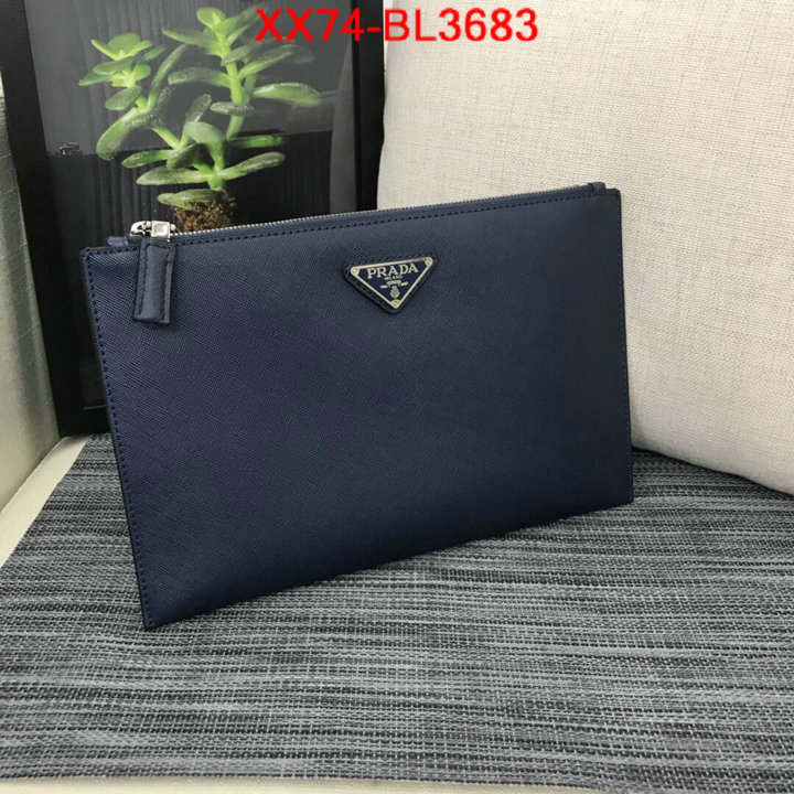 Prada Bags(TOP)-Clutch-,ID: BL3683,$: 74USD