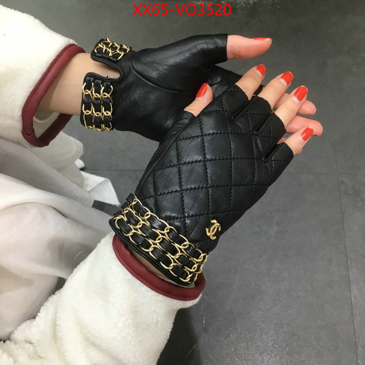 Gloves-Chanel,top brands like , ID: VO3520,$: 65USD