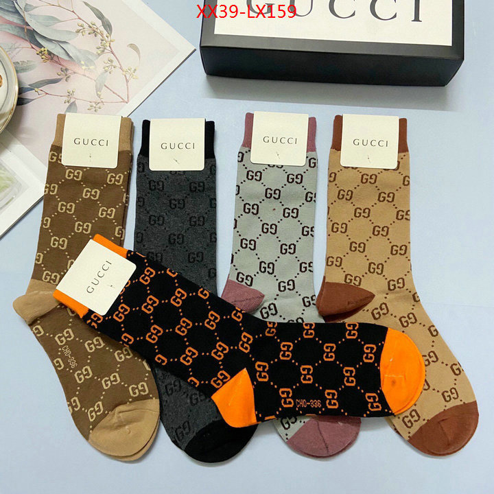 Sock-Gucci,fake , ID: LX159,$: 39USD