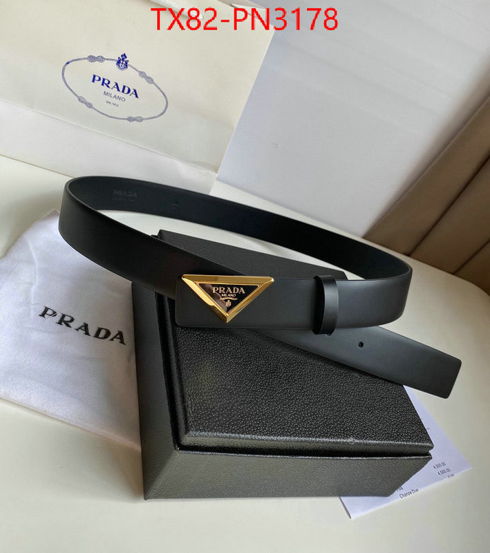 Belts-Prada,7 star quality designer replica , ID: PN3178,$: 82USD