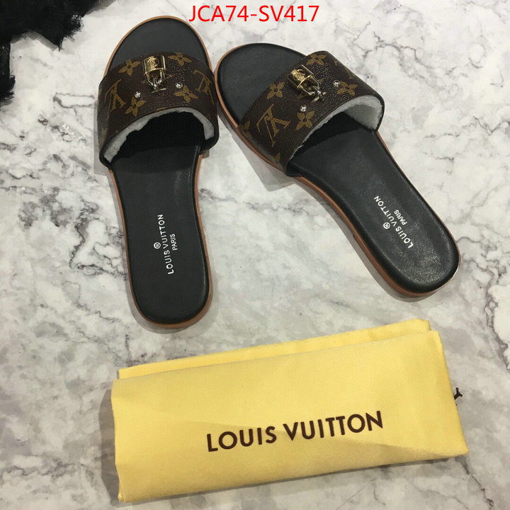 Women Shoes-LV,what 1:1 replica , ID: SV417,$:74USD