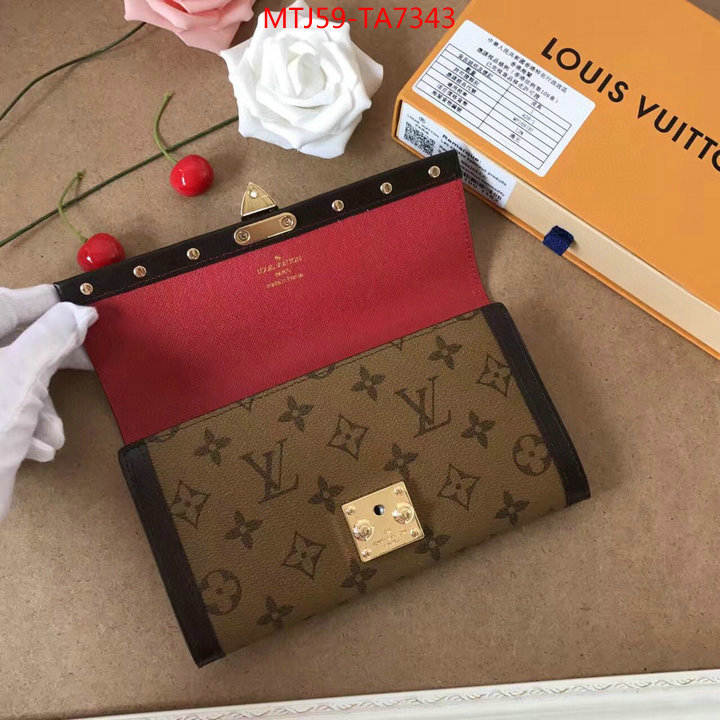 LV Bags(4A)-Wallet,ID: TA7343,$: 59USD