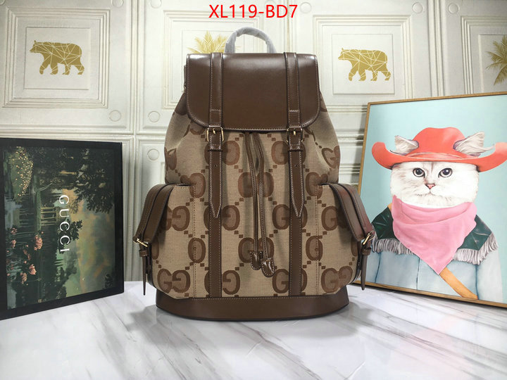 Gucci Bags(4A)-Backpack-,buy 1:1 ,ID: BD7,$: 119USD