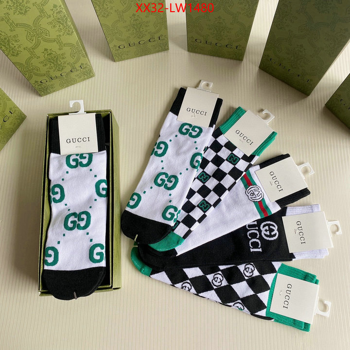 Sock-Gucci,shop the best high quality , ID: LW1480,$: 32USD