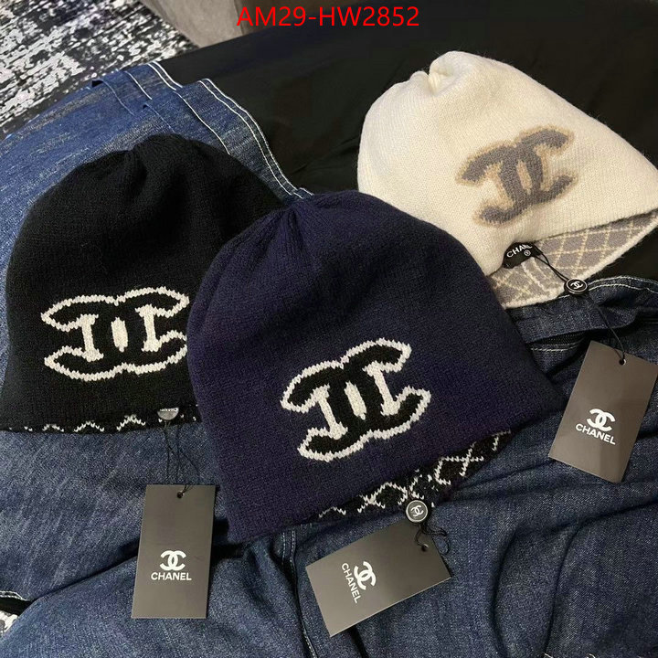 Cap (Hat)-Chanel,wholesale imitation designer replicas , ID: HW2852,$: 29USD