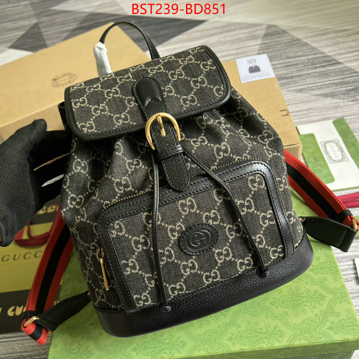 Gucci Bags(TOP)-Backpack-,top quality replica ,ID: BD851,$: 239USD