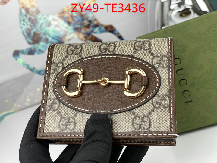 Gucci Bags(4A)-Wallet-,wholesale ,ID: TE3436,$: 49USD