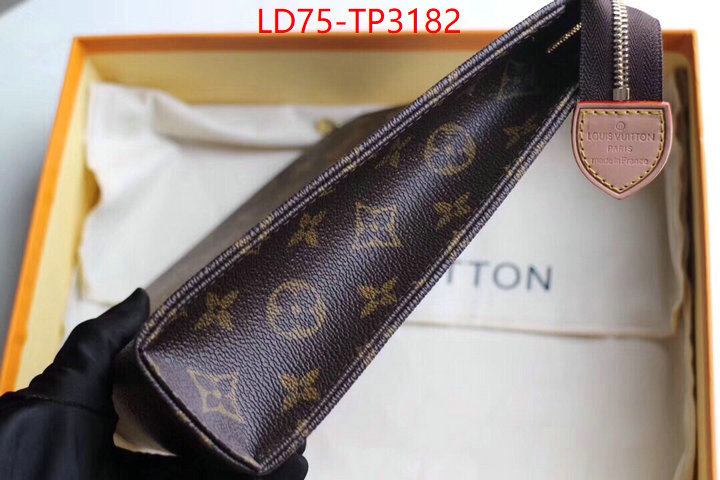 LV Bags(TOP)-Wallet,ID: TP3182,$: 75USD