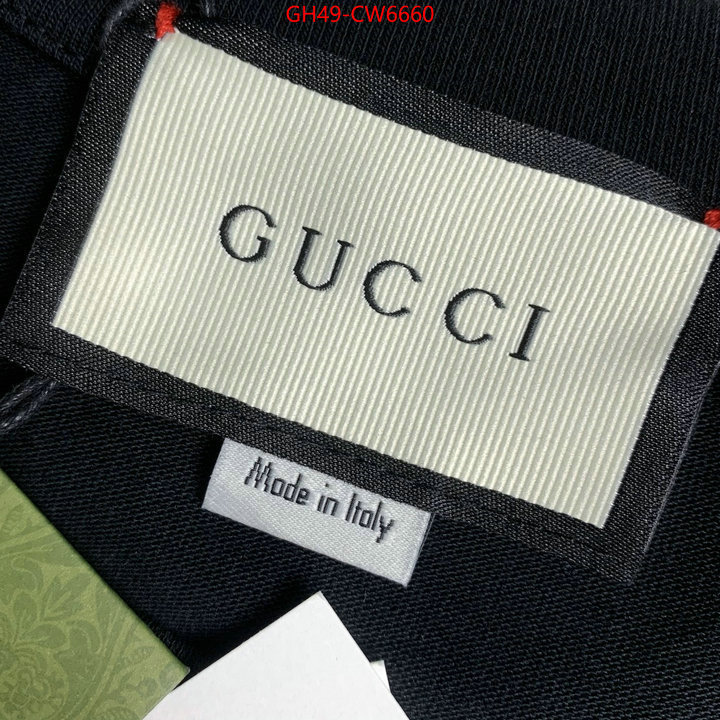 Clothing-Gucci,what is aaaaa quality , ID: CW6660,$: 49USD