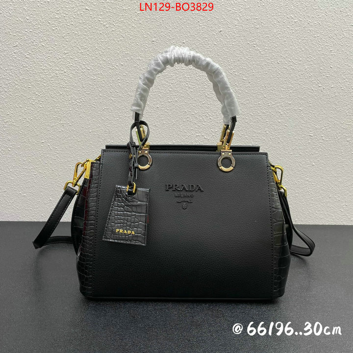 Prada Bags(4A)-Handbag-,sellers online ,ID: BO3829,$: 129USD